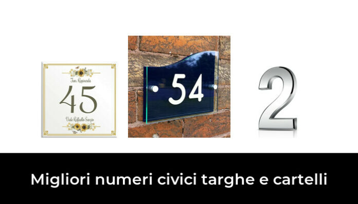 48 Migliori Numeri Civici Targhe E Cartelli Nel 2024 Recensioni