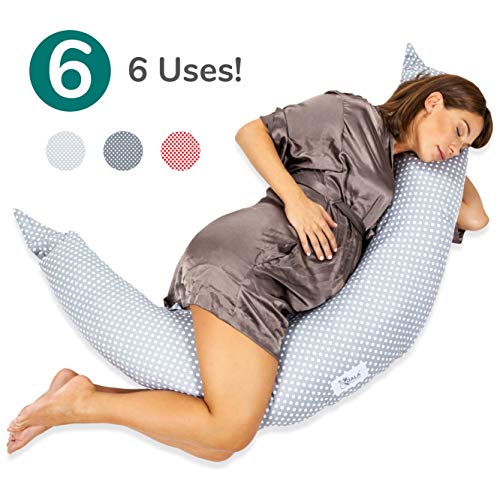 12 FT Comfort U Cuscino e Federa Full Body Retro Maternità Gravidanza Supporto 