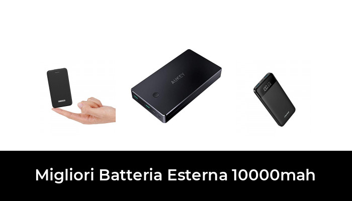 mini Power Bank 10000 mah,Caricabatterie Portatile Batteria Esterna Cellulare con Porta di Uscita di 2.1A,Display a LED,Dimensione:3.6 x 2.4 x 0.8 in,per iPhone x//XS//XR Huawei Samsung Xiaomi