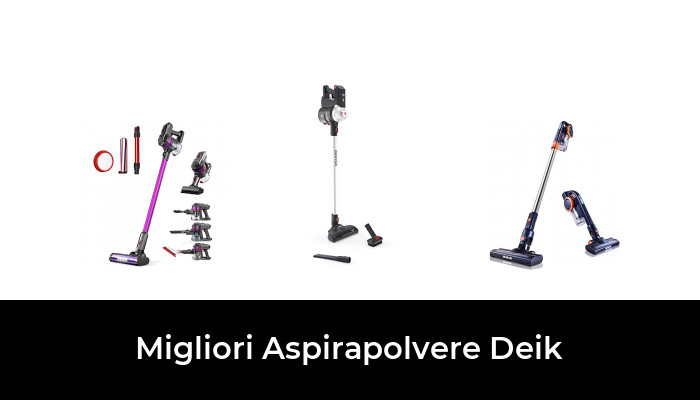 4 Stage Sistema di Filtrazione Deik Aspirapolvere senza Sacco 1,3L Volume Grigio e Rosso Aspirapolvere Ciclonico senza Sacchetto 800W 18Kpa 7,5m Raggio d Zzione