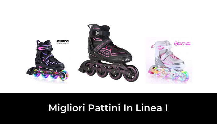 Hikole Pattini in Linea per Bambini Ragazze e Ragazzi Pattini Inline Skates Regolabile Taglia 30-41 Ruote Illuminate per Adulti Donna e Uomo 