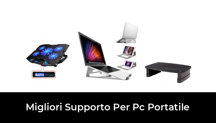 Compatibile con Laptop Pro Czemo Supporto PC Portatile 10-15.6” 6 Livelli Regolabile Ergonomico Raffreddamento Laptop Stand ABS+Silicone Portatile Ventilato Desktop Porta PC 