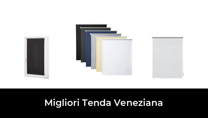 Fissaggio con Morsetti Colore: Bianco 40 x 130 cm K-home 444192 Tenda Veneziana Oscurante Bianco 