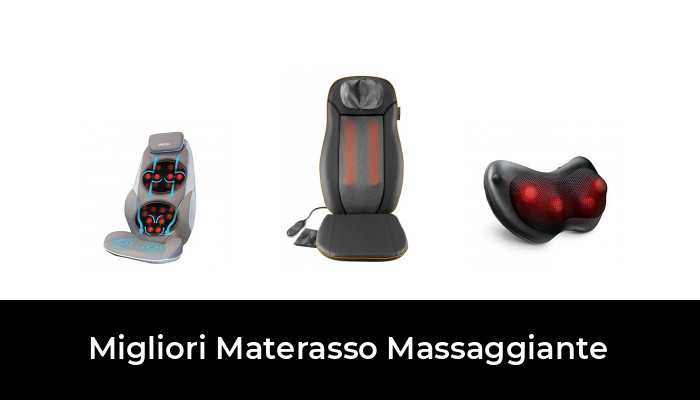Materassino massaggiante,Materasso massaggiante riscaldato,Il Massaggio del Letto allevia Il Dolore 10 vibromotori 16 Teste di Massaggio 