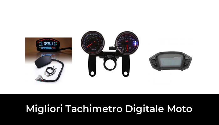 Contachilometri digitale colorato LCD Contachilometri Contagiri con sensore di velocit/à Moto universale