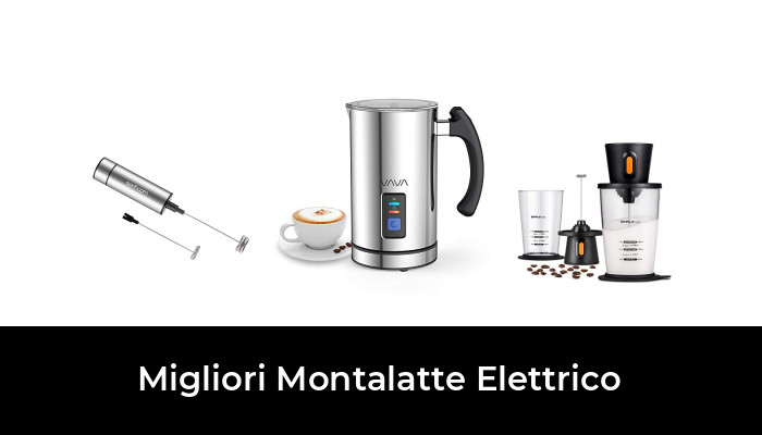 Nero Cappuccino Dallfoll Montalatte Elettrico Frullino per caffè elettrica,USB ricaricabili 3 velocità regolabile gorgogliatori di latte regolabili per Latte 