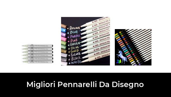 40 Colori Disegno Pennarello Art Sketch Pennarelli Double Ended Marcatori Graphic Marker per Pittura Album Fotografici Artigianali Carte da Regalo 