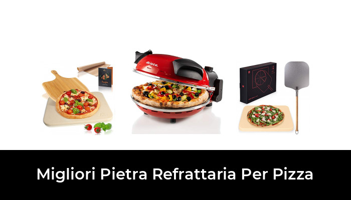 con 4 manici 30,5 x 30,5 x 1,5 cm rettangolare design innovativo su entrambi i lati Rocksheat pietra per pizza per forno e griglia 