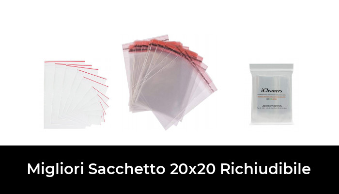 20 x 30 cm Extiff Lotto di 100 Sacchetti Trasparenti con Chiusura a Zip Plastica Alimentare 