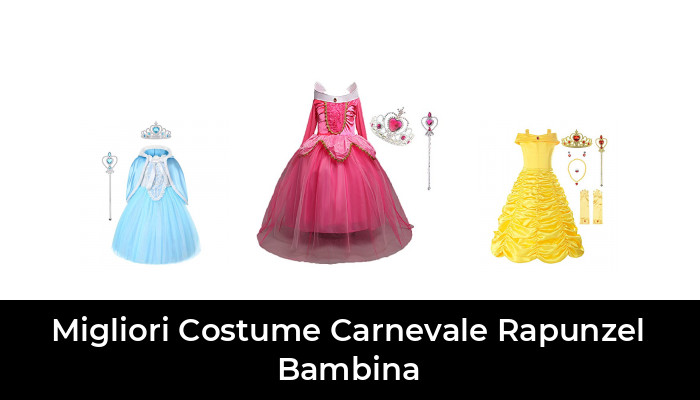 Halloween per 3-8 Anni Carnevale Abito da Festa FYMNSI Vestito da Principessa Rapunzel per Natale Colore: Viola Tulle Cosplay