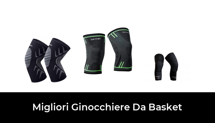 Nero e Bianco NONMON 2 Paia Ginocchiere Basket Pad Scaldamuscoli per Gamba Knee Pad Protezione sullo Sport,Pallacanestro,Pallavolo,ECC. 