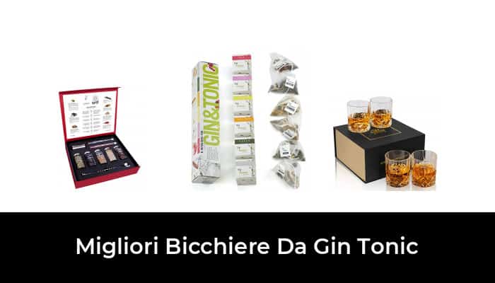 Liedlich® Gin Tonic set di 4 bicchieri da cocktail fatti a mano ed esclusivi con motivo inciso Longdrink Gin Tonic Aperol Spritz 