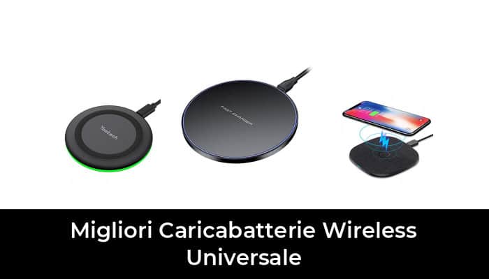 Base Di Ricarica Wireless Universale Senza Fili 10W Induzione Fast Charger Nero 