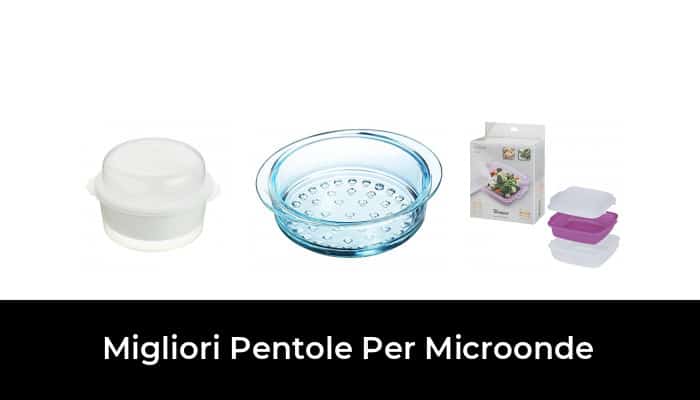Anyday Set 4 Pentole In Vetro Per Microonde - Cottura A Vapore, Piatti E Ciotole Con Coperchio - Grandi Dimensioni
