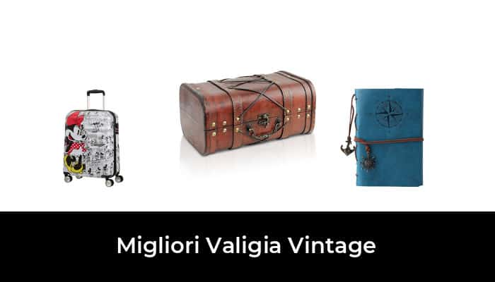 44 x 32 x 16 cm HMF VKO103 Valigia in Legno Vintage Classici Grande
