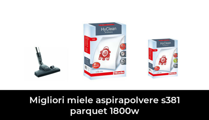 5 Sacchetti Per Aspirapolvere Miele PARKETT & CO 1800 – Modello S381, In Microfibra + Filtro Universale