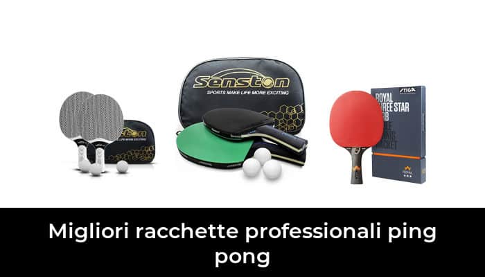 Scolastiche e Sportive Senston Racchette da Ping-Pong Table Tennis Set Professionale per attività familiari 
