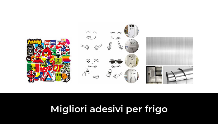 BESTONZON Adesivo frigorifero rimovibile con Faccia Felice Adesivi Murali Adesivi da ristorante decorativi 58 X 45cm 