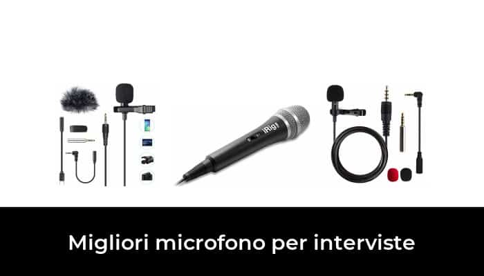 Bigking Doppio Microfono Lavalier con Risvolto Clip sul Microfono Lavalier con Risvolto Microfono da intervista a Doppia Testa per Fotocamera SLR da Tasca 