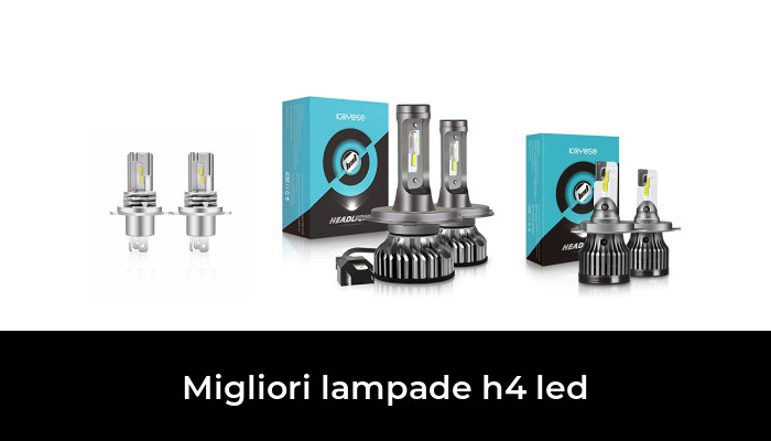 Set 6500K bianco 2 anni di garanzia di fabbricazione NOVSIGHT Lampadine per fari a LED H4-50w 10.000LM 