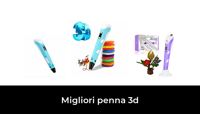 3D Pen Intelligent 3D Pen Display LED 3 Colori Metri a filamento di PLA per la Creazione e la Pittura Doodling Aishtec 3D Penna Stampa 