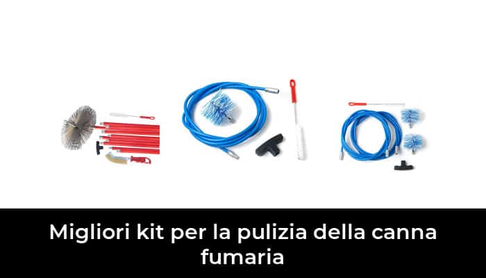 Kit Spazzacamino Flex 3 molle Scovolo 120mm Nylon Spazzola Pulizia Camino Canna Fumaria Pellet BARETTO 