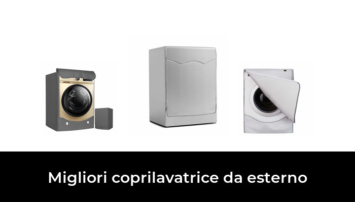 AlaSou Coperture Lavatire，Coprilavatrice da Esterno Copertura Impermeabile Thicken Velvet Material（Silver，60x64x85cm