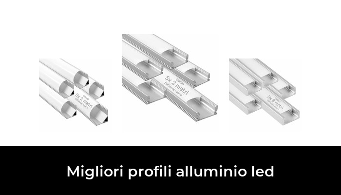 10mt 17.4 x 12.1 in Alluminio grigio per Strisce LED Schermatura Opaca ingombro max striscia led 12.4mm 5x Profili da 2 metri