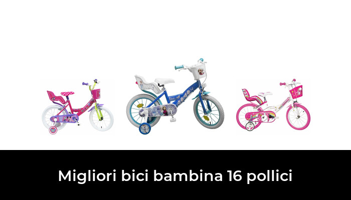 40,6 cm Bicicletta da ragazza Frozen porta bambola e casco da bicicletta per bambini con 2 freni Disney multicolore 