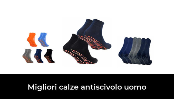 6 Paia Calze Basse Uomo Antiscivolo – No Show Invisibili In Cotone, Colorate Funky, Taglia 39-44, Con Grip In Silicone