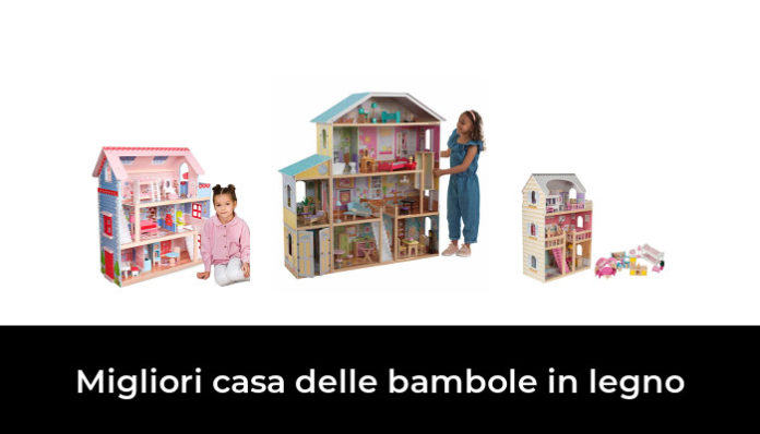 Riisoyu 8 Pezzi Famiglia Di Bambole Di Legno, Casa Delle