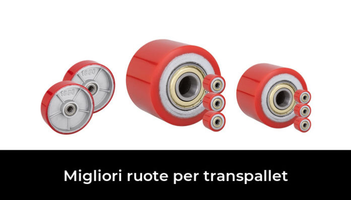 4 Ruote Per Transpallet In Nylon - 80x70 Mm, Asse 20 Mm - Con Cuscinetti A Sfera Per Terreni Irregolari - Foto 8