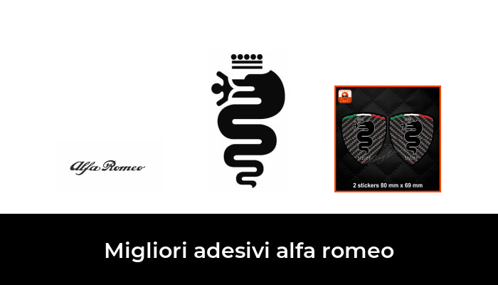 Galuisi Adesivo Sticker Alfa Romeo Scritta Auto Logo Rosso, Small 10 * 2 cm 