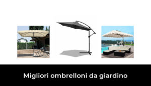 Ombrellone Da Giardino Terrazzo Con Luce 32 LED E Pannello Solare