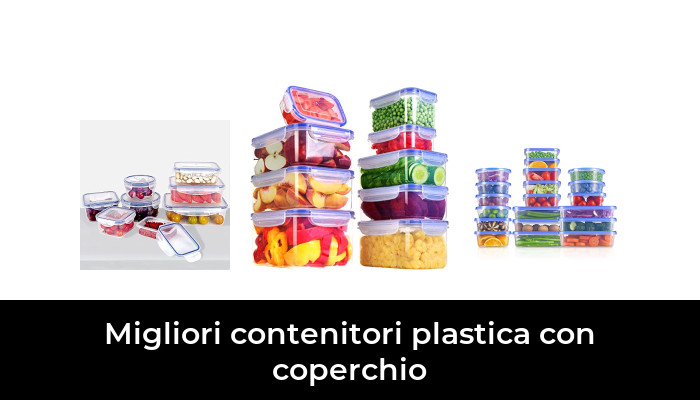 Vtopmart 0.8L Contenitori Alimentari per Cereali,Pasta 24 Etichette Nero Senza BPA Contenitori Plastica con Coperchio,Set di 12 