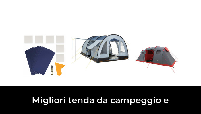 XXL Tenda Campeggio 4-6 Persone Posti Tendone Camping Famiglia Beige Grigio 