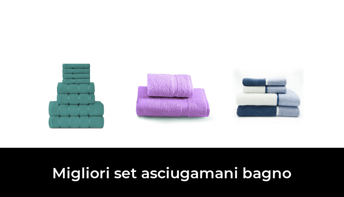 50% bambù e 50% cotone Set di 2 asciugamani da doccia blu fumo Qualità premium sostenibile 450 g/m² certificato Öko-Tex Standard 