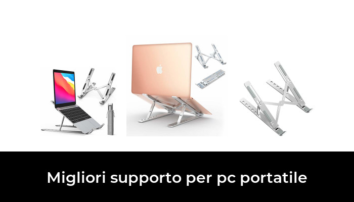 Supporto PC Portatile Pieghevole Alluminio Porta PC Supporto Regolabile Raffreddamento Supporto Laptop,Vassoio Ergonomico Universale Regolabile per iM AC /Laptop/Tablet 