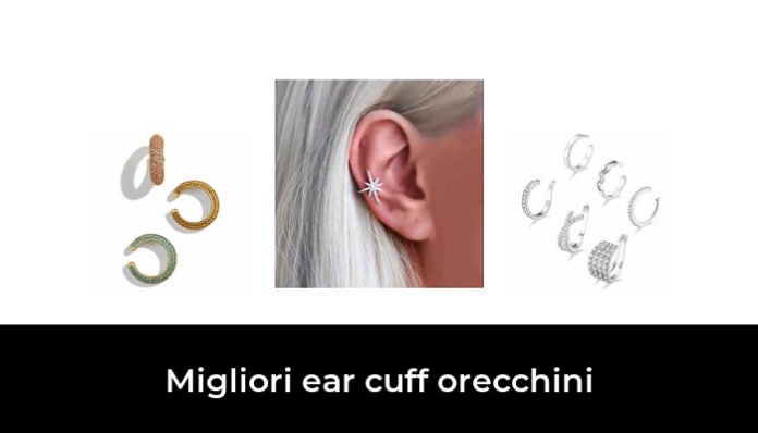 LAURITAMI 1 Pezzi Ear Cuff Orecchini Donna, Orecchini Clip Senza Buco Ear Cuff Acciaio Inossidabile Finti Cartilagine Helix Piercing Gioielli