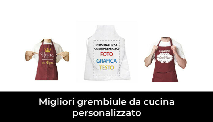 Grembiule da cucina personalizzato in cotone di alta qualità