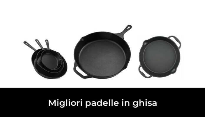 relaxdays Padella in ghisa con sottopentola in legno