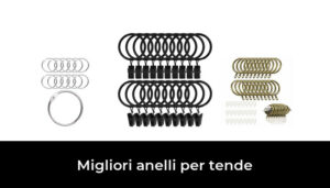 40 Anelli Per Tende In Metallo Ispessito - Diametro 3,8 Cm - Colore Nero Opaco - Ideali Per Aste Fino A 3,2 Cm - Resistente E Antiruggine