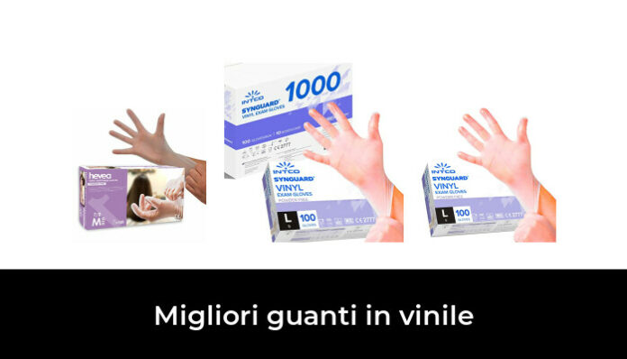 Comfy Package 100 pezzi di guanti monouso in vinile trasparente senza polvere, taglia - XL