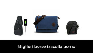 CHEREEKI Borsa Tracolla Uomo In Tela - Per Laptop 13", Multi Tasche, Impermeabile - Foto 8