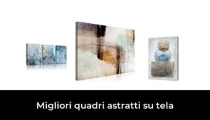 3 Quadri Astratti Su Tela, Moderni, Colori Blu, Bianco E Grigio, 54x82 Cm Ciascuno, Decorazione Parete
