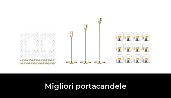 SET DI 6 Portacandele in Vetro, Trasparenti, Alti Portacandele in Cristallo, per EUR 42,99