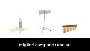 Campane Tubolari Club Salsa F835485 - 25 Barre Argentate Con Battente In Legno Marrone E Pinza Per Rack