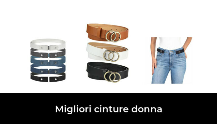 2 Cinture Elastiche Larghe Da Donna – Set Con Fibbie In Metallo, Pelle PU Morbida, Colori Nero E Cammello, Accessorio Moda Retrò Regolabile
