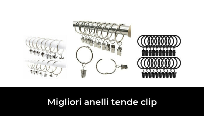 Set Di 30 Anelli Per Tende In Bronzo Con Clip/Set Di Ganci Decorativi