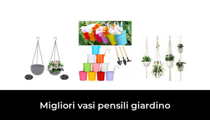 EATAN 4 vasi per piante da appendere, 13 cm, zincati, con gancio staccabile, vaso per piante